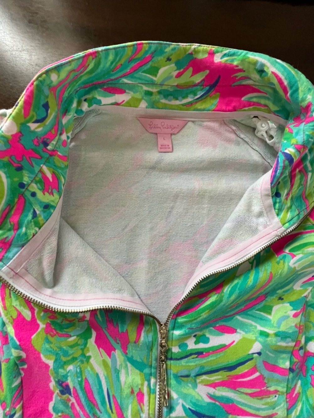 Lilly Pulitzer Full Zip - L - Picture 5 of 7